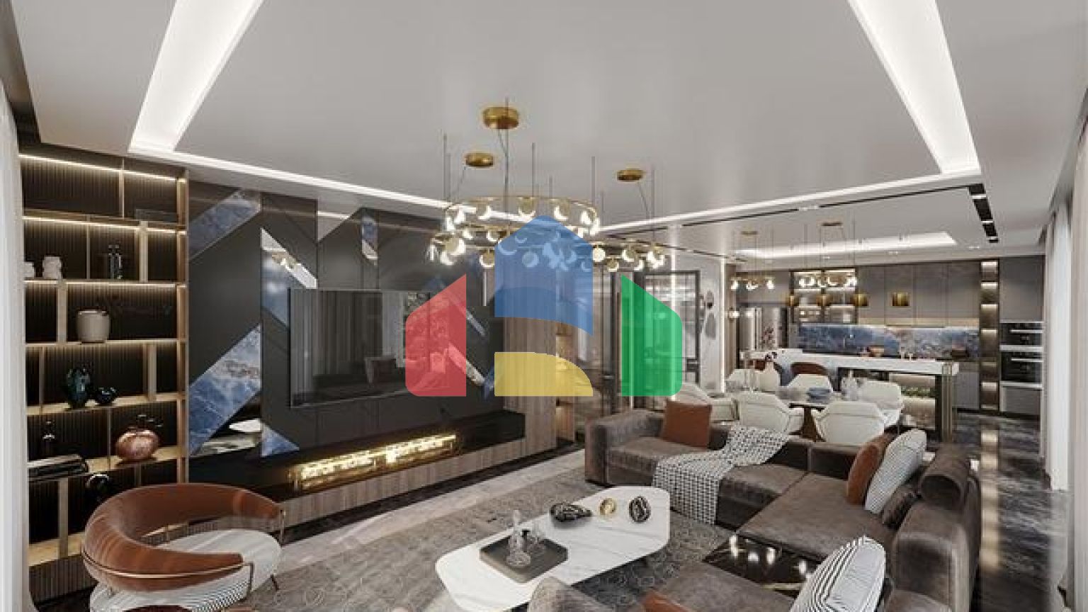 Вілла преміум-класу 4 + 1 в центрі Аланії