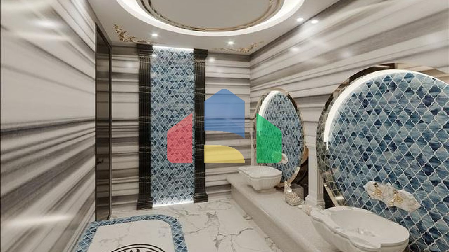 Вілла преміум-класу 4 + 1 в центрі Аланії