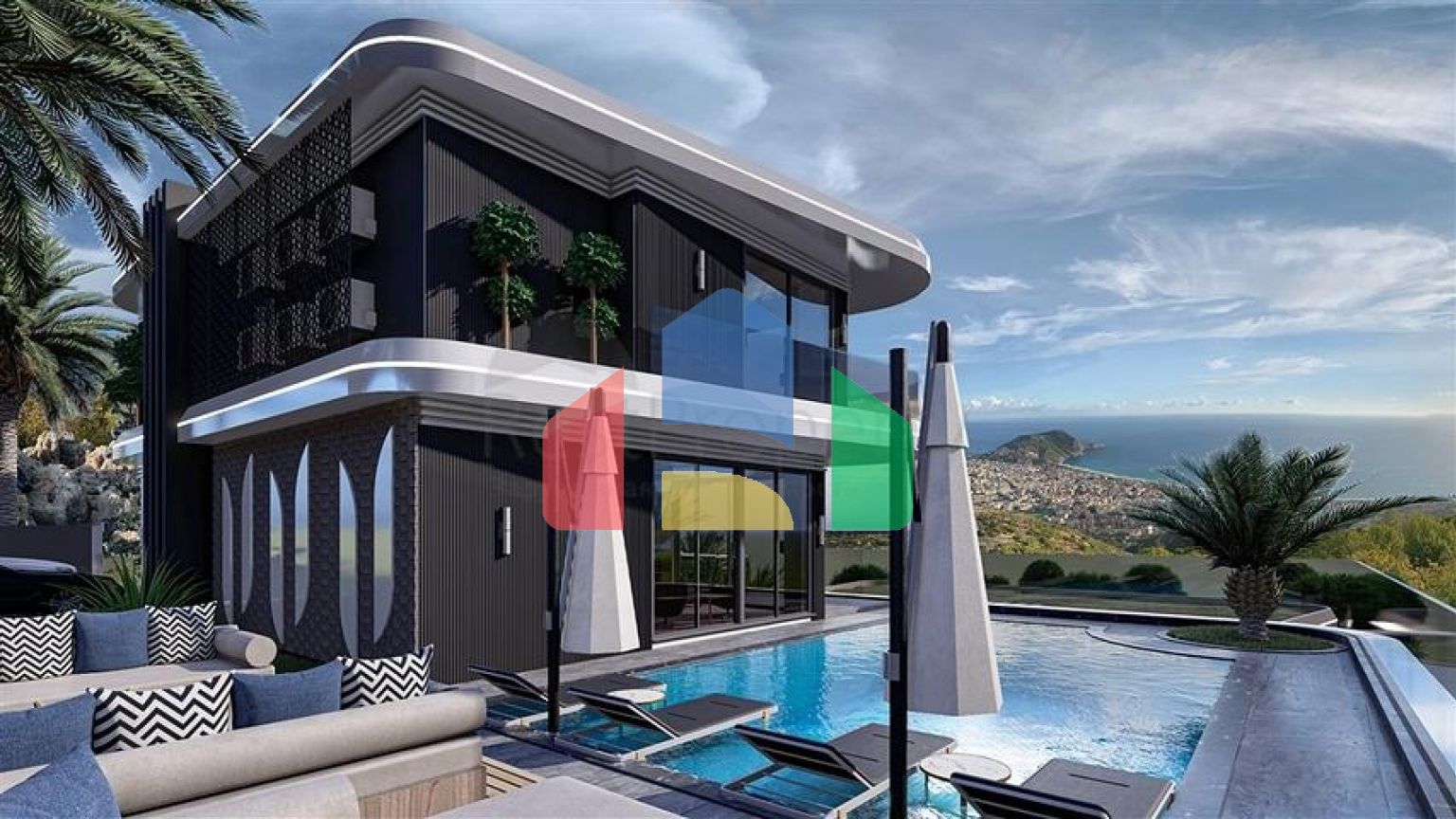 Вілла преміум-класу 4 + 1 в центрі Аланії