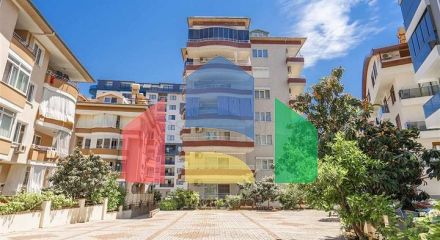 Трехкомнатная квартира в районе пляжа Клеопатры Трехкомнатная квартира в районе пляжа Клеопатры