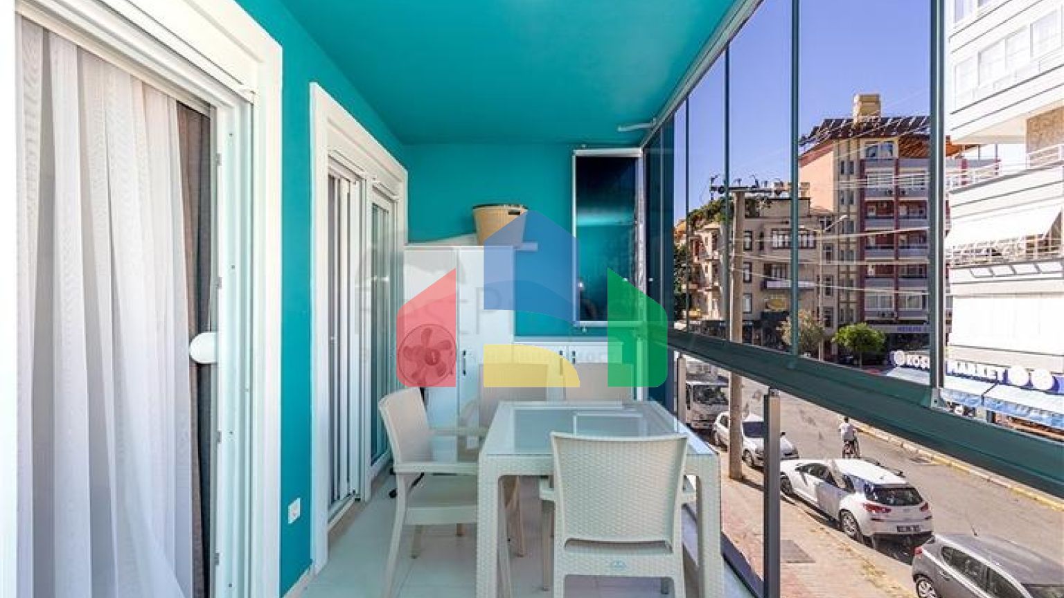 Квартира планировкой 1+1 в 250 метрах от пляжа  Клеопатра