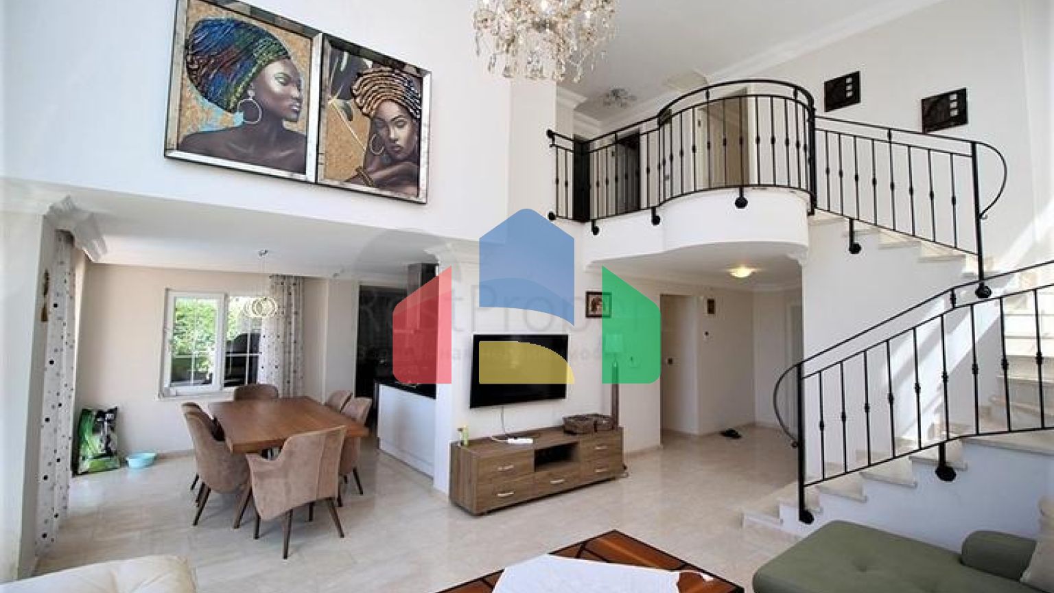 Мебльована окрема вілла 4+1 в районі Тепе