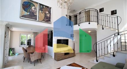 Мебльована окрема вілла 4+1 в районі Тепе