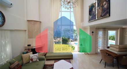 Мебльована окрема вілла 4+1 в районі Тепе