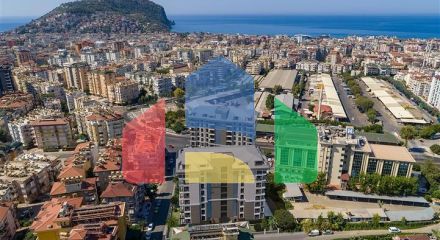 Квартира 3+1  в новом комплексе в районе пляжа Клеопатра