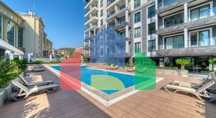 Квартира 3+1  в новом комплексе в районе пляжа Клеопатра