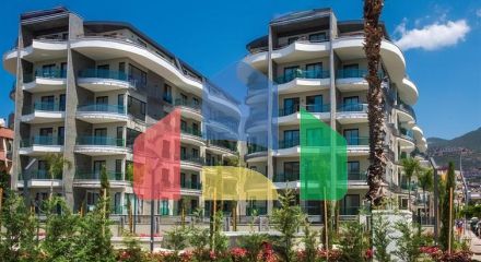 1+1 apartment in a premium class complex in the center of Alanya