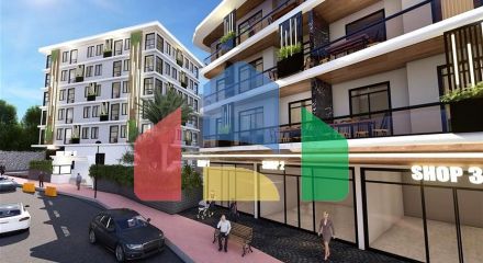 1+1 apartment in a new complex in the center of Alanya