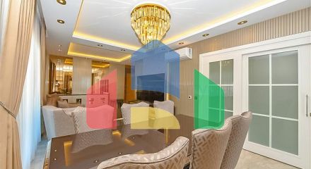 3+1 penthouse in the center of Alanya with stunning views