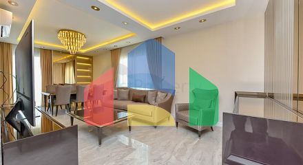 Пентхаус 3+1 в центре Алании с потрясающими видовыми характеристиками