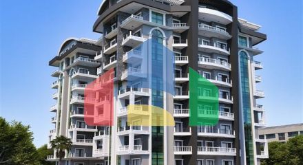 One-bedroom apartment in a new Alanya complex