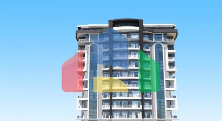 One-bedroom apartment in a new Alanya complex