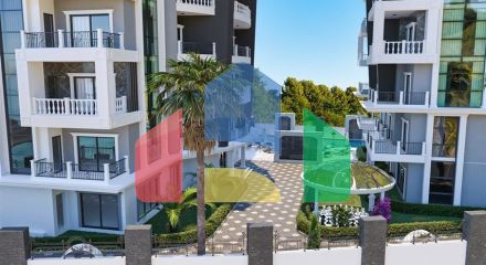 One-bedroom apartment in a new Alanya complex