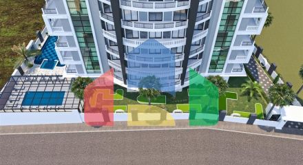 Двокімнатна квартира в новому комплексі Аланії