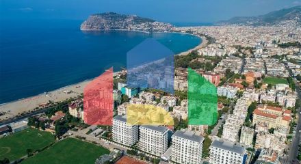 Просторная квартира с видом на море в одном из самых лучших комплексах Аланьи