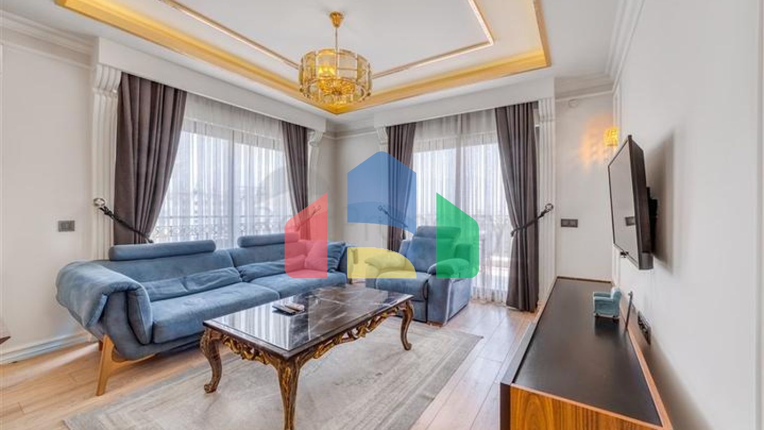 Просторная квартира с видом на море в одном из самых лучших комплексах Аланьи