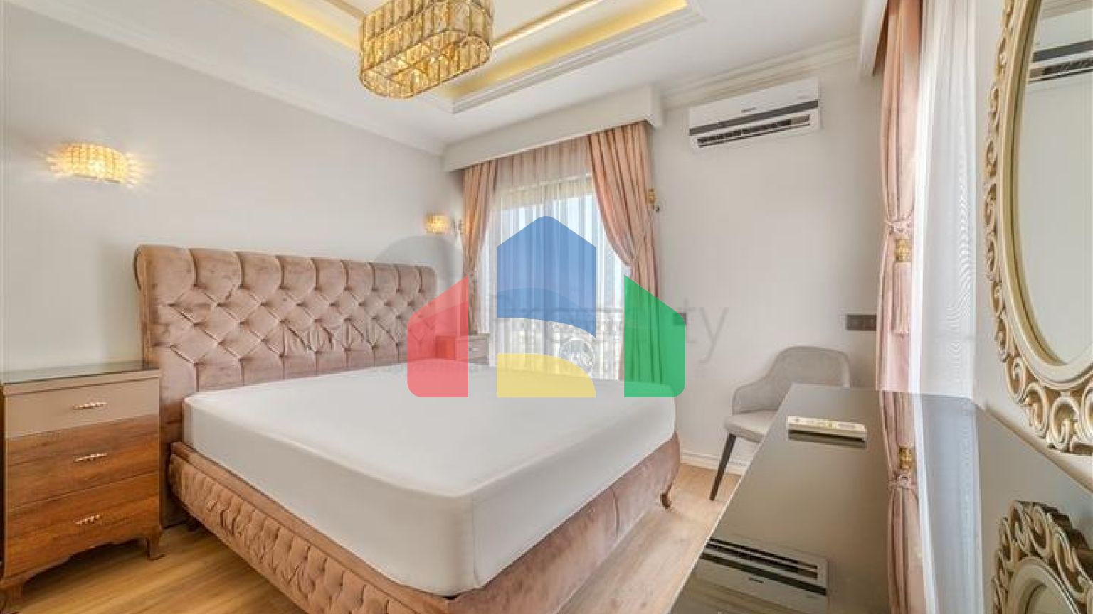 Просторная квартира с видом на море в одном из самых лучших комплексах Аланьи