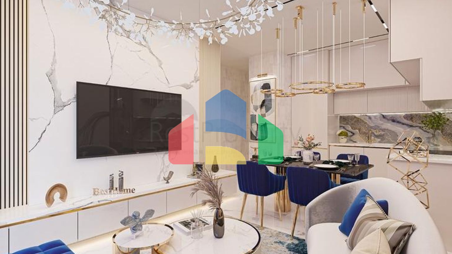 Квартира 2+1 в одном из лучших комплексов в центре Алании