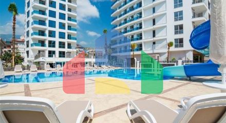 Furnished 1+1 apartment in the heart of Alanya
