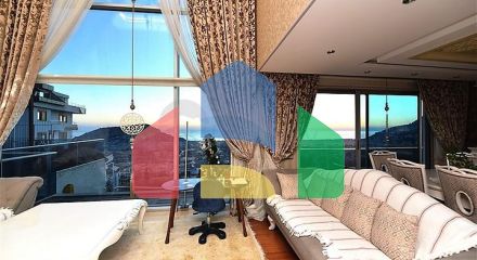 Вілла 5 + 2 з шикарним видом в центрі Аланії