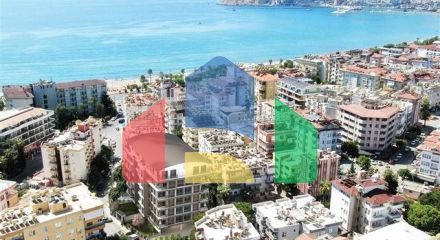 2+1 penthouse with sea view in the center of Alanya