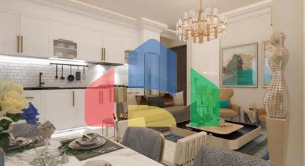 2+1 penthouse with sea view in the center of Alanya