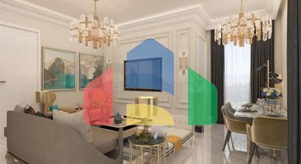 2+1 penthouse with sea view in the center of Alanya