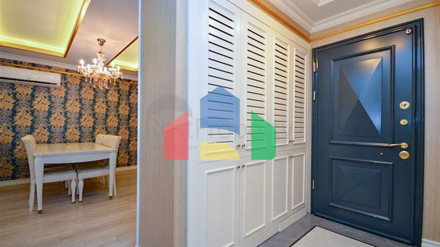 Розкішна квартира 2 + 1 з видом на море в елітному комплексі Аланії