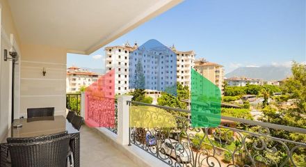 Роскошная квартира 2+1 с видом на море в элитном комплексе Аланьи