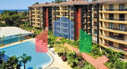 Apartment 2+1 on the first line in the center of Alanya
