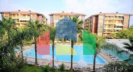 Apartment 2+1 on the first line in the center of Alanya