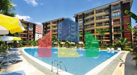 Меблированная квартира 2+1 в комплексе на первой береговой линии в центре Алании