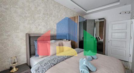 Квартира 1+1 в новом комплексе в районе пляжа Клеопатра