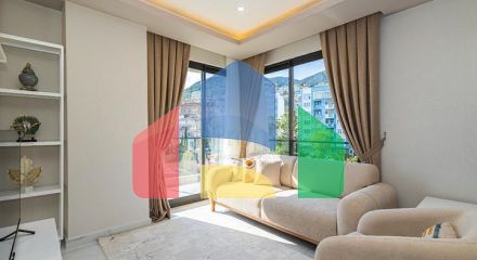 Затишна квартира 1 + 1 в районі пляжу Клеопатра