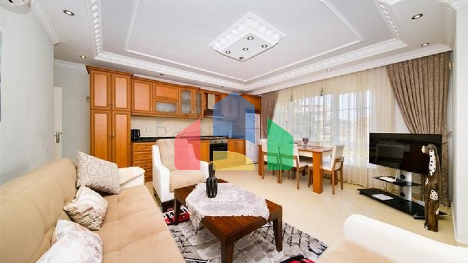 Меблированная квартира планировкой 2+1 в центре Алании