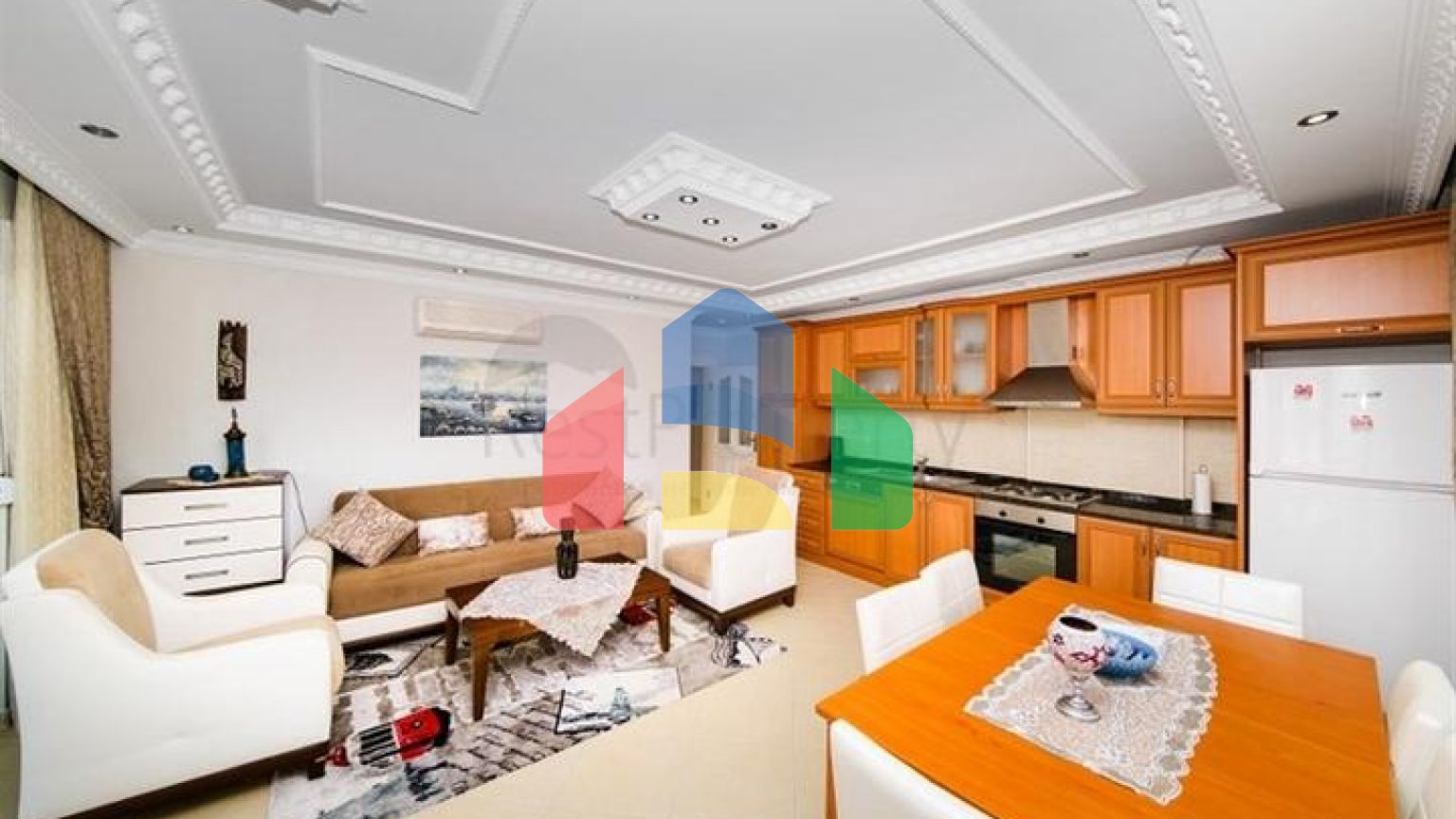 Меблированная квартира планировкой 2+1 в центре Алании