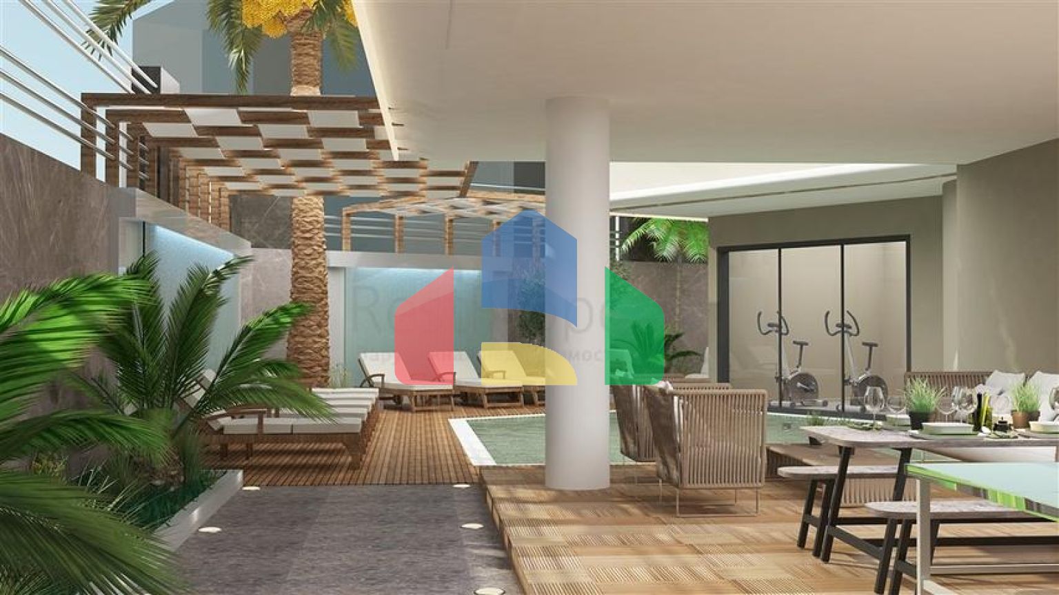 Квартира 1+1 в центре Алании на расстоянии 200 метров до моря