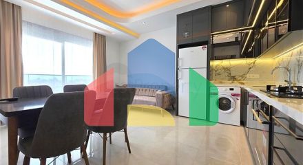 Современная меблированная квартира 1+1 в новом комплексе в центре Аланьи Современная меблированная квартира 1+1 в новом комплексе в центре Аланьи