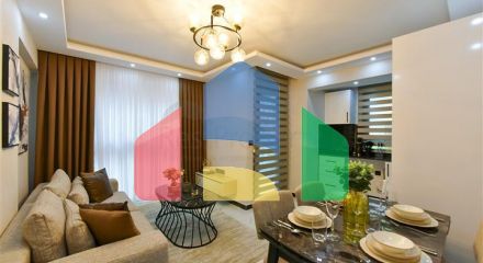 Two-bedroom apartment 200 m from the sea in the area of Cleopatra beach