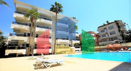 Квартира 1+1 в 300 метрах от пляжа Клеопатра.