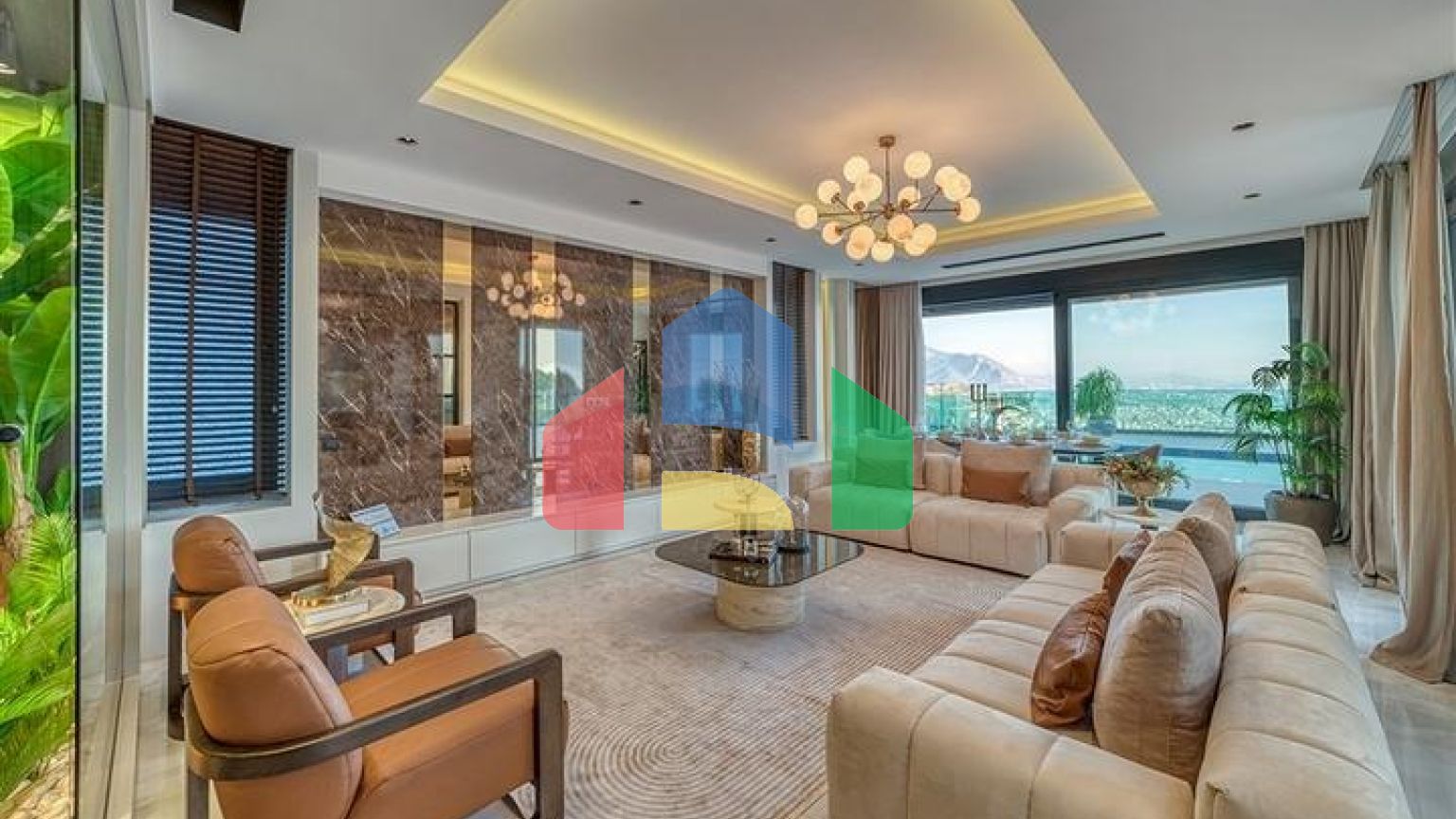 Розкішна вілли 4 + 1 з приголомшливим видом на всю Аланію