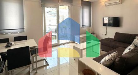 Furnished 2+1 apartment in the very center of Cleopatra — just 350 meters from the sea