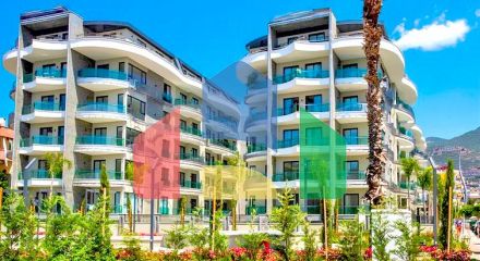 Сучасна квартира 2 + 1 в центрі Аланії-крокова доступність до моря і всієї інфраструктури