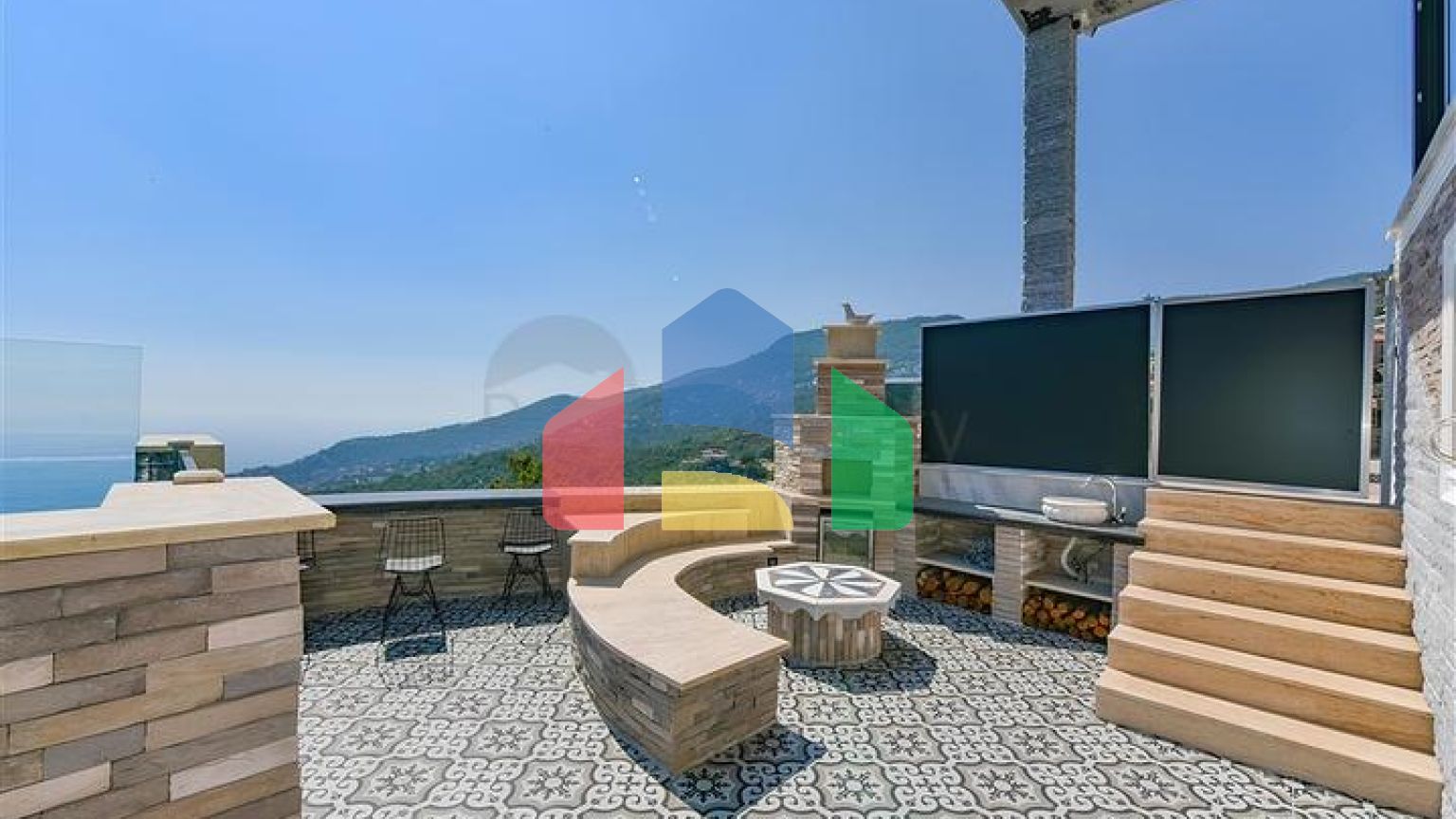 Мебльована вілла 3 + 2 в районі Бекташ