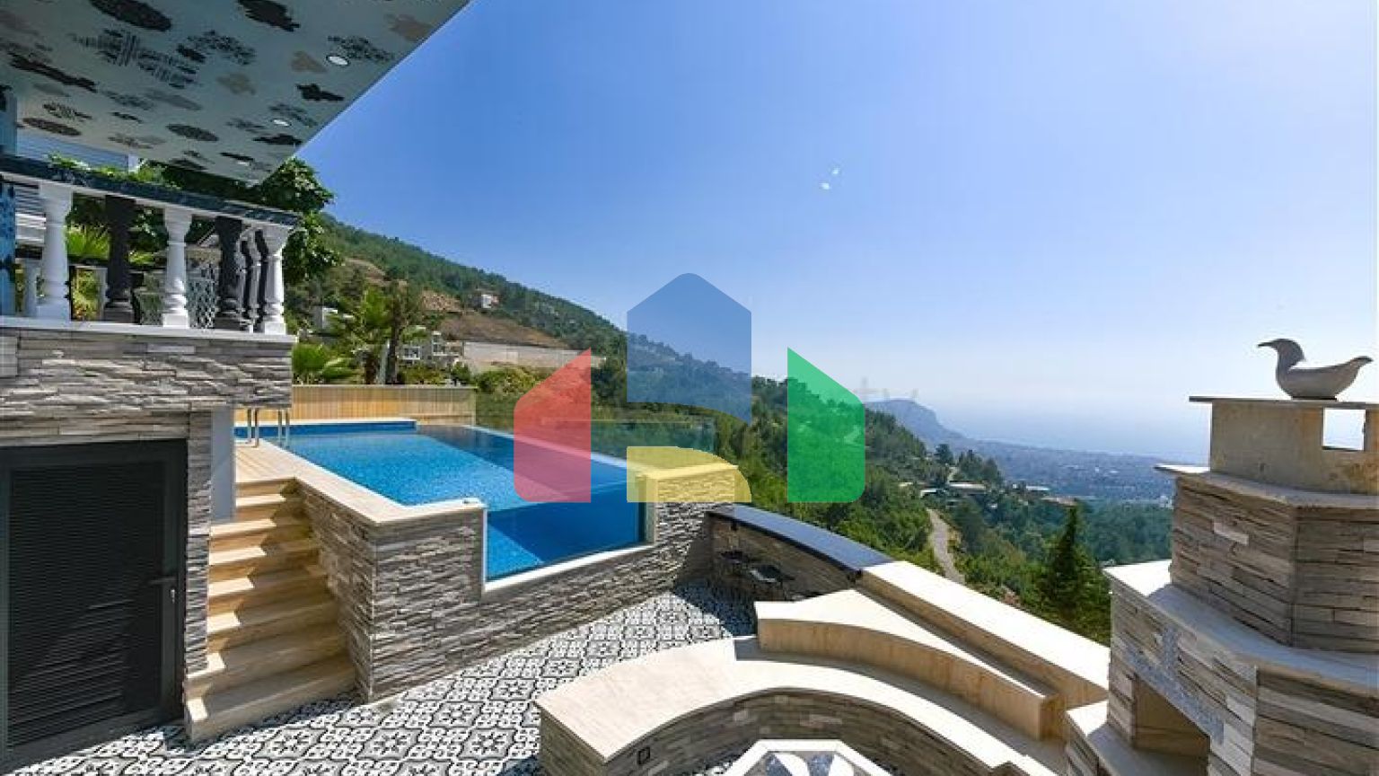 Мебльована вілла 3 + 2 в районі Бекташ