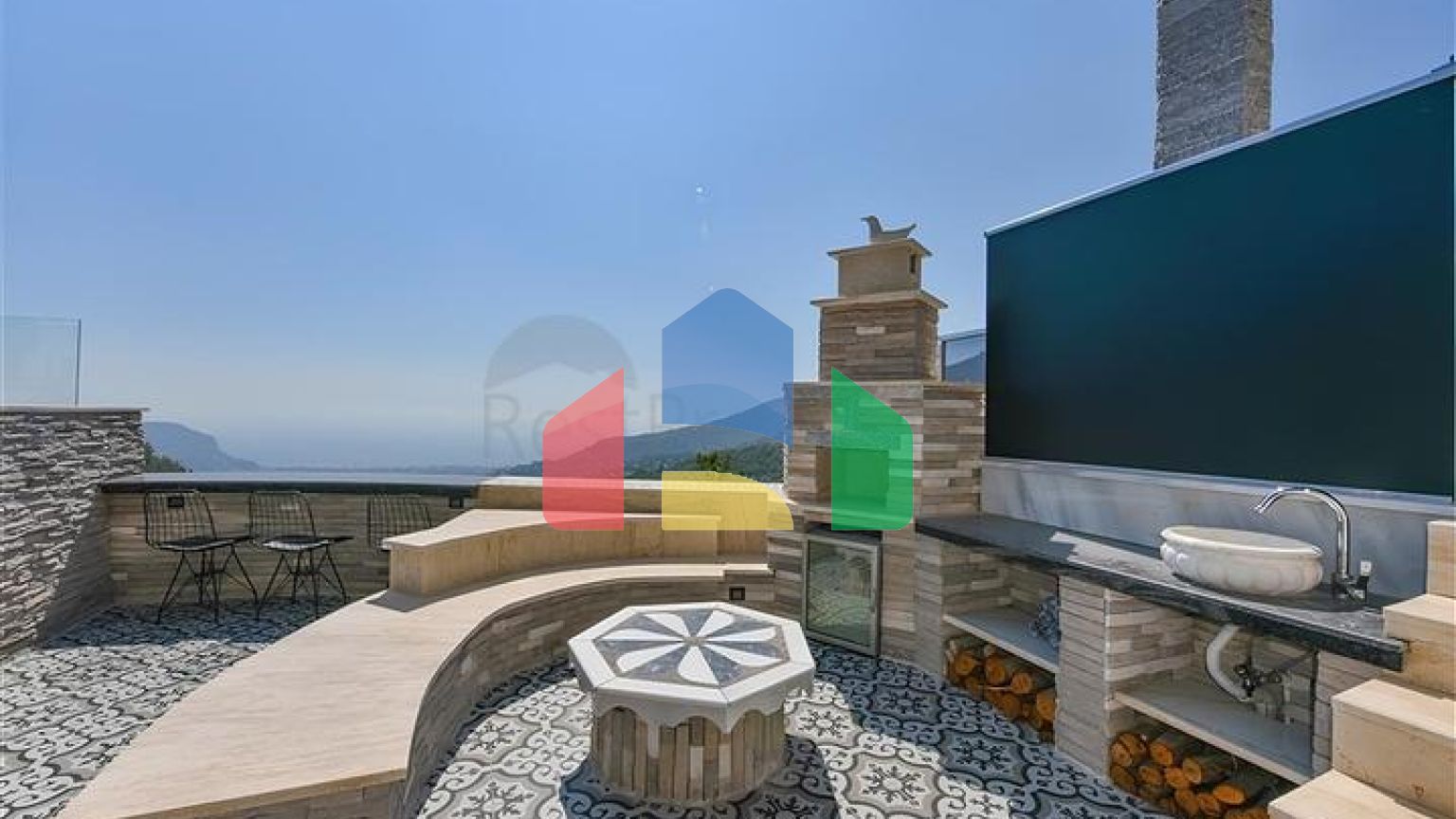 Мебльована вілла 3 + 2 в районі Бекташ