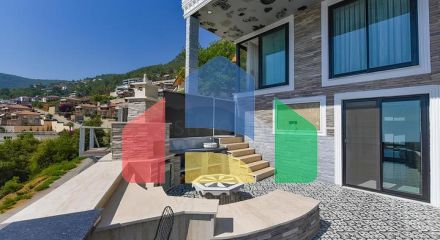 Мебльована вілла 3 + 2 в районі Бекташ