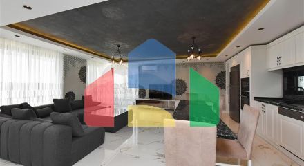 Мебльована вілла 3 + 2 в районі Бекташ