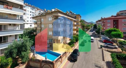 Затишна 2 + 1 в центрі Аланії