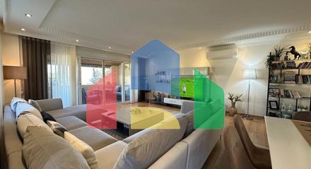 Вилла в центральной части Алании с видом на море